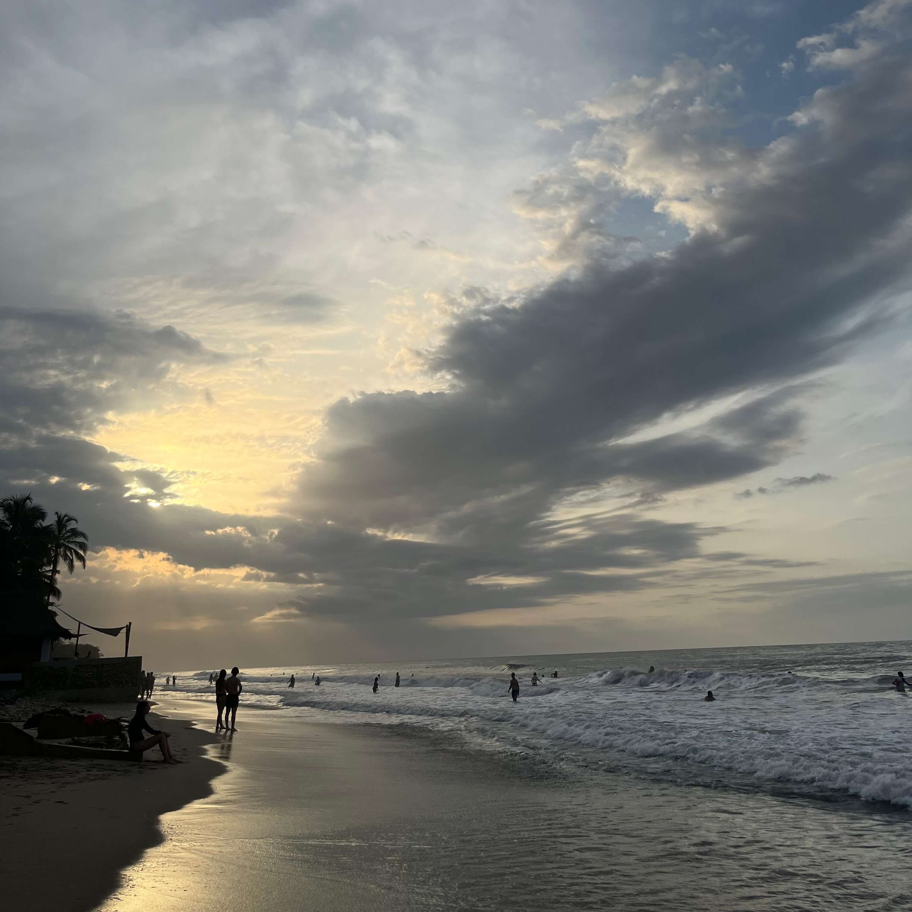 Atardecer en la playa